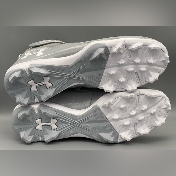Under Armour Bryce Harper 7 Gray Baseball Cleats 3025587-101 Men Size 11.5 NEW - Picture 8 of 9